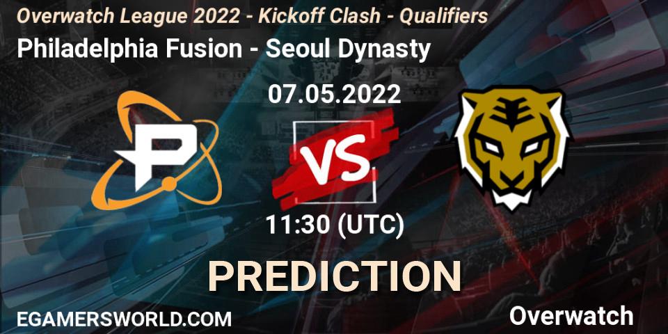 Philadelphia Fusion - Seoul Dynasty: Maç tahminleri. 26.05.2022 at 10:00, Overwatch, Overwatch League 2022 - Kickoff Clash - Qualifiers