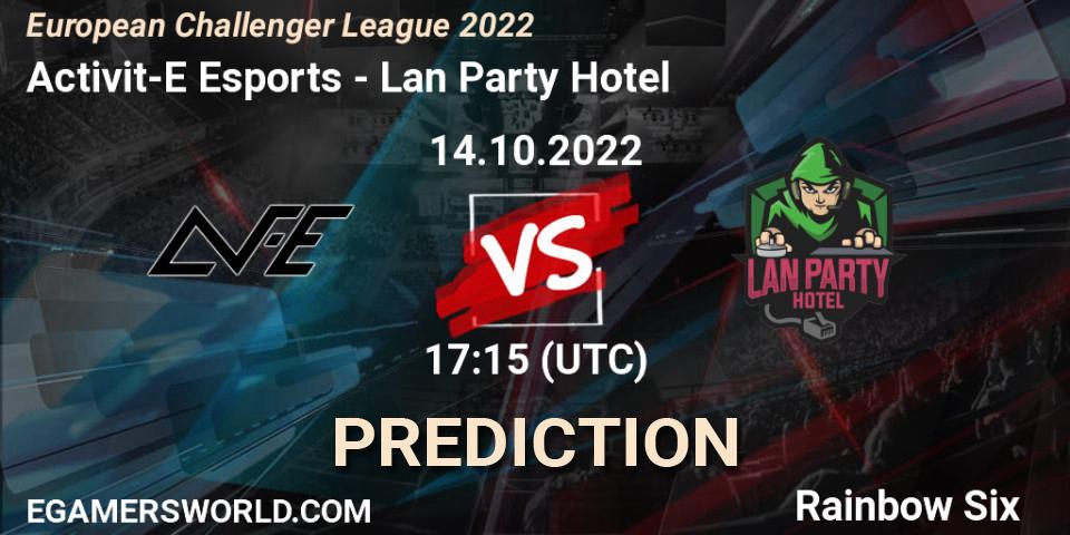 Activit-E Esports - Lan Party Hotel: Maç tahminleri. 14.10.2022 at 17:15, Rainbow Six, European Challenger League 2022