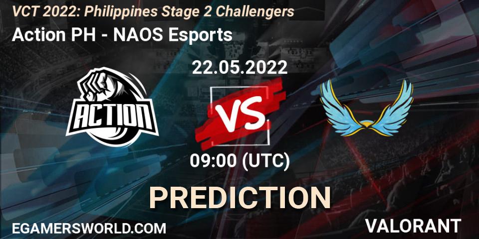 Action PH - NAOS Esports: Maç tahminleri. 22.05.2022 at 10:00, VALORANT, VCT 2022: Philippines Stage 2 Challengers