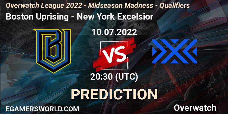 Boston Uprising - New York Excelsior: Maç tahminleri. 10.07.2022 at 20:45, Overwatch, Overwatch League 2022 - Midseason Madness - Qualifiers