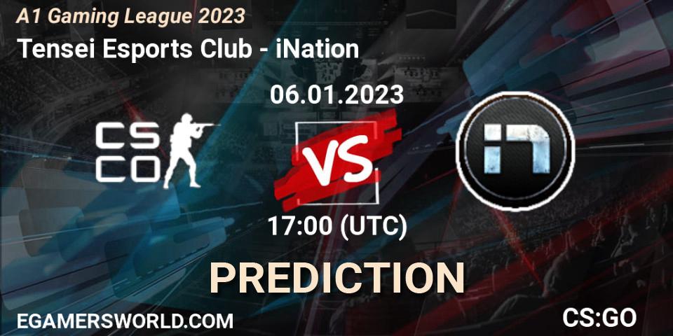 Tensei Esports Club - iNation: Maç tahminleri. 06.01.2023 at 17:00, Counter-Strike (CS2), A1 Gaming League 2023