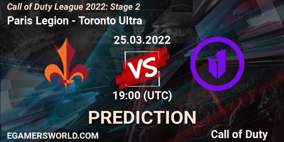 Paris Legion - Toronto Ultra: Maç tahminleri. 25.03.2022 at 19:00, Call of Duty, Call of Duty League 2022: Stage 2