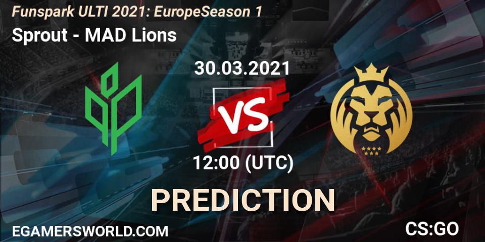 Sprout - MAD Lions: Maç tahminleri. 30.03.2021 at 12:00, Counter-Strike (CS2), Funspark ULTI 2021: Europe Season 1