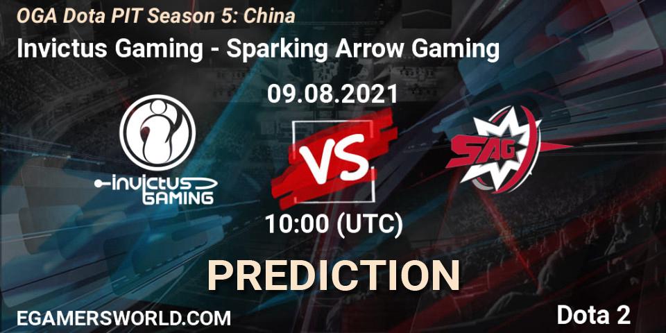 Invictus Gaming - Sparking Arrow Gaming: Maç tahminleri. 09.08.2021 at 09:39, Dota 2, OGA Dota PIT Season 5: China