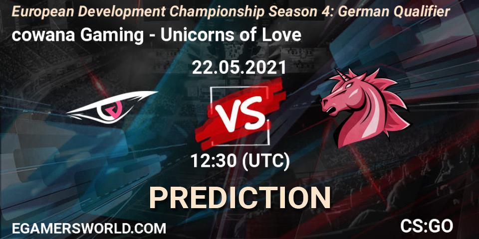 cowana Gaming - Unicorns of Love: Maç tahminleri. 22.05.2021 at 12:30, Counter-Strike (CS2), European Development Championship Season 4: German Qualifier