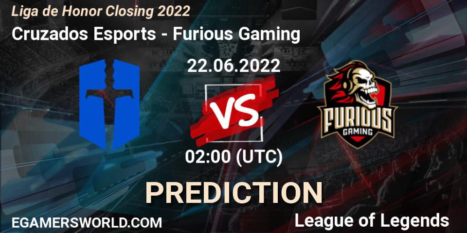 Cruzados Esports - Furious Gaming: Maç tahminleri. 22.06.22, LoL, Liga de Honor Closing 2022