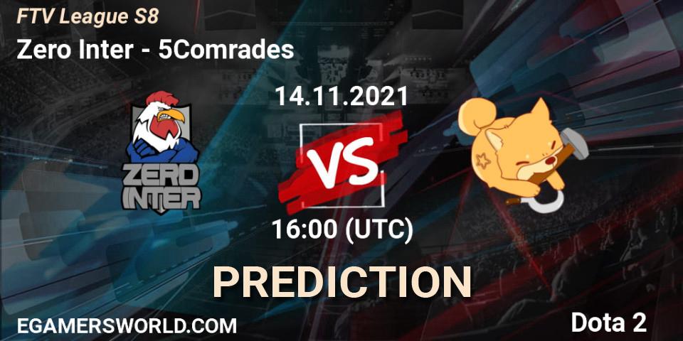 Zero Inter - 5Comrades: Maç tahminleri. 26.11.2021 at 20:09, Dota 2, FroggedTV League Season 8