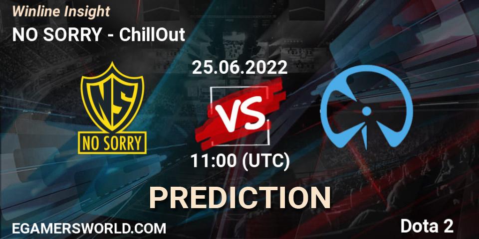 NO SORRY - ChillOut: Maç tahminleri. 25.06.2022 at 11:01, Dota 2, Winline Insight