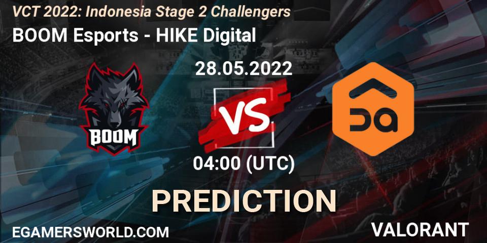 BOOM Esports - HIKE Digital: Maç tahminleri. 28.05.22, VALORANT, VCT 2022: Indonesia Stage 2 Challengers