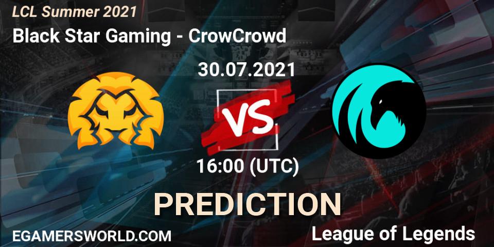 Black Star Gaming - CrowCrowd: Maç tahminleri. 30.07.2021 at 16:00, LoL, LCL Summer 2021