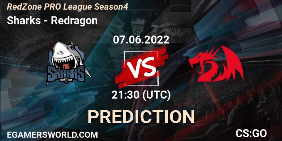 Sharks - Redragon: Maç tahminleri. 07.06.2022 at 21:30, Counter-Strike (CS2), RedZone PRO League Season 4