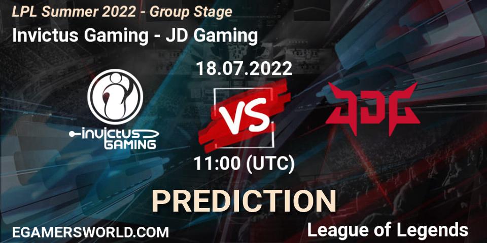 Invictus Gaming - JD Gaming: Maç tahminleri. 18.07.22, LoL, LPL Summer 2022 - Group Stage