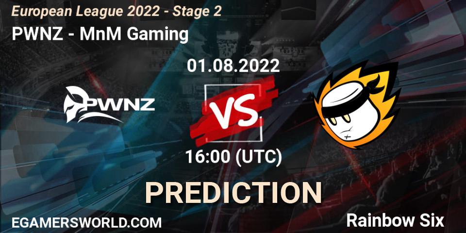 PWNZ - MnM Gaming: Maç tahminleri. 01.08.2022 at 17:15, Rainbow Six, European League 2022 - Stage 2