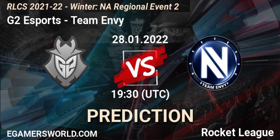 G2 Esports - Team Envy: Maç tahminleri. 28.01.2022 at 19:30, Rocket League, RLCS 2021-22 - Winter: NA Regional Event 2