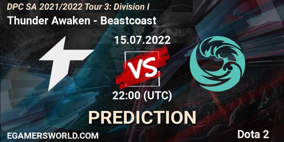 Thunder Awaken - Beastcoast: Maç tahminleri. 15.07.2022 at 22:04, Dota 2, DPC SA 2021/2022 Tour 3: Division I