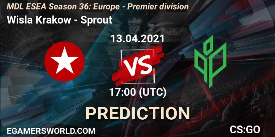 Wisla Krakow - Sprout: Maç tahminleri. 13.04.2021 at 17:00, Counter-Strike (CS2), MDL ESEA Season 36: Europe - Premier division