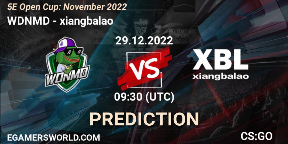 WDNMD - xiangbalao: Maç tahminleri. 29.12.2022 at 10:20, Counter-Strike (CS2), 5E Open Cup: November 2022