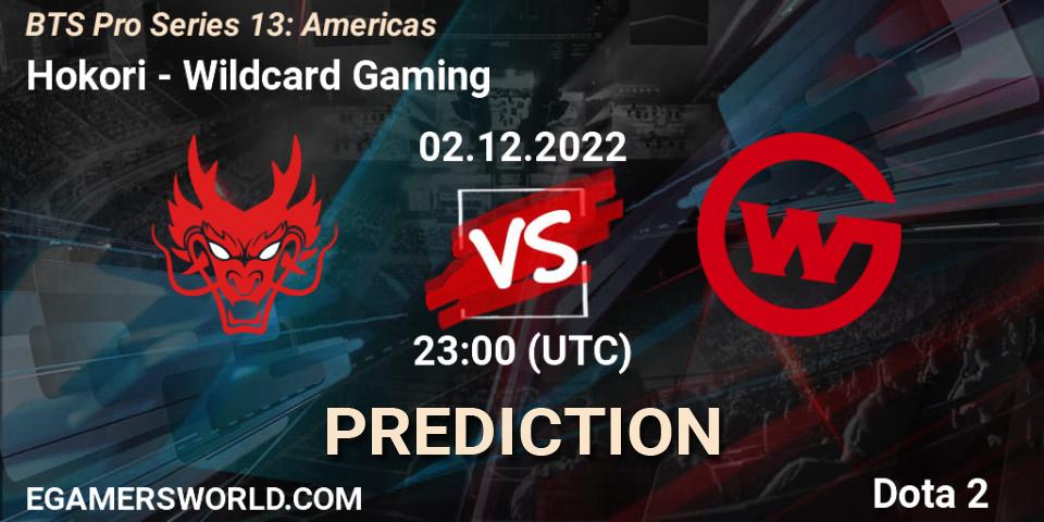 Hokori - Wildcard Gaming: Maç tahminleri. 02.12.22, Dota 2, BTS Pro Series 13: Americas