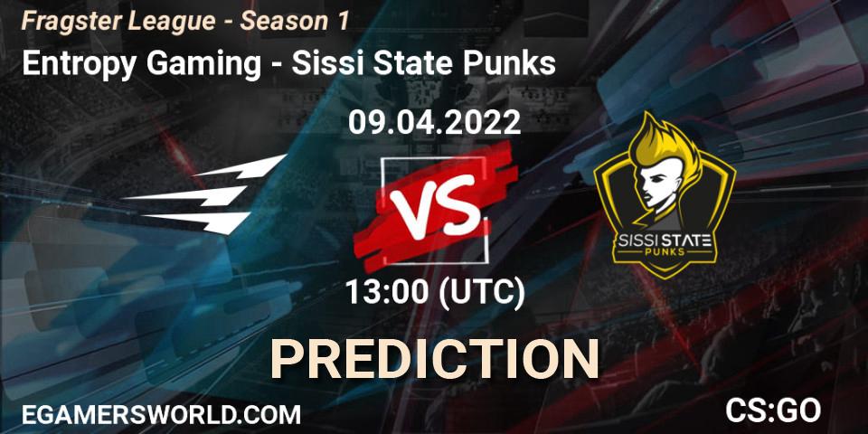 Entropy Gaming - Sissi State Punks: Maç tahminleri. 09.04.2022 at 13:20, Counter-Strike (CS2), Fragster League - Season 1