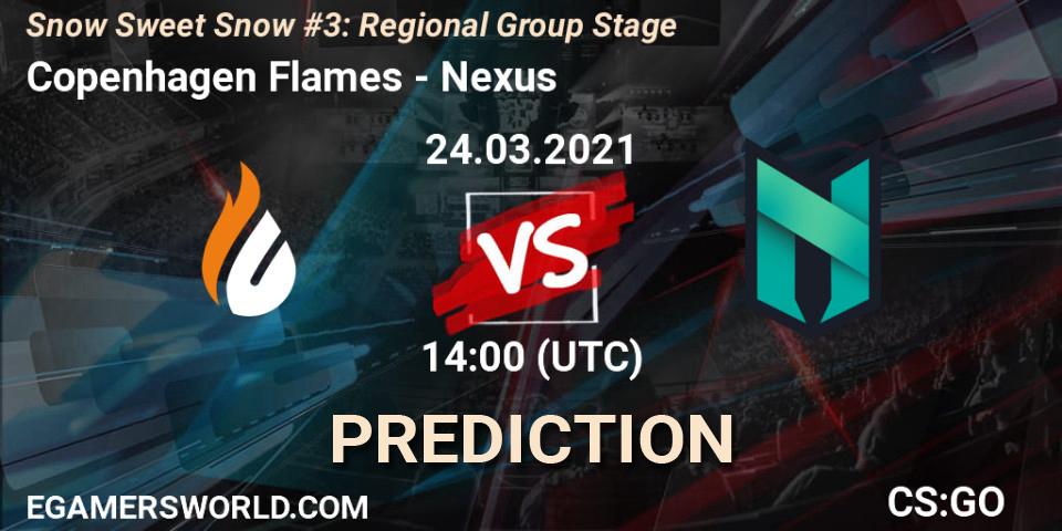 Copenhagen Flames - Nexus: Maç tahminleri. 24.03.2021 at 14:00, Counter-Strike (CS2), Snow Sweet Snow #3: Regional Group Stage