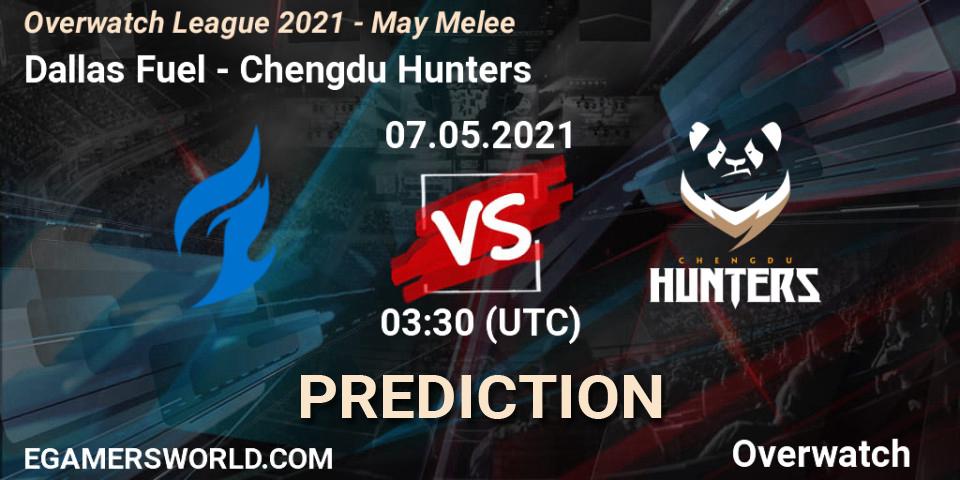 Dallas Fuel - Chengdu Hunters: Maç tahminleri. 07.05.2021 at 03:30, Overwatch, Overwatch League 2021 - May Melee