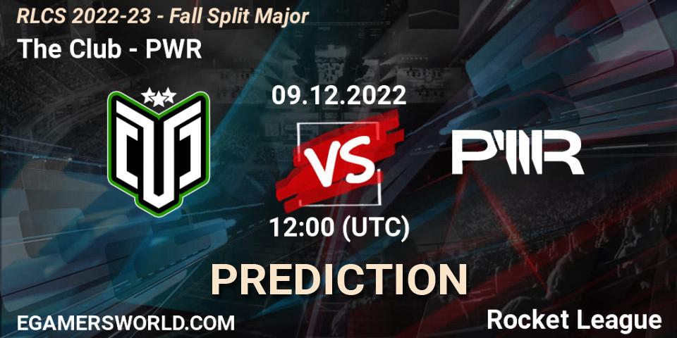The Club - PWR: Maç tahminleri. 09.12.22, Rocket League, RLCS 2022-23 - Fall Split Major