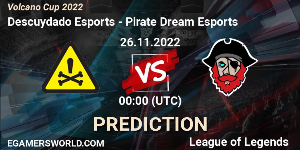 Descuydado Esports - Pirate Dream Esports: Maç tahminleri. 26.11.22, LoL, Volcano Cup 2022