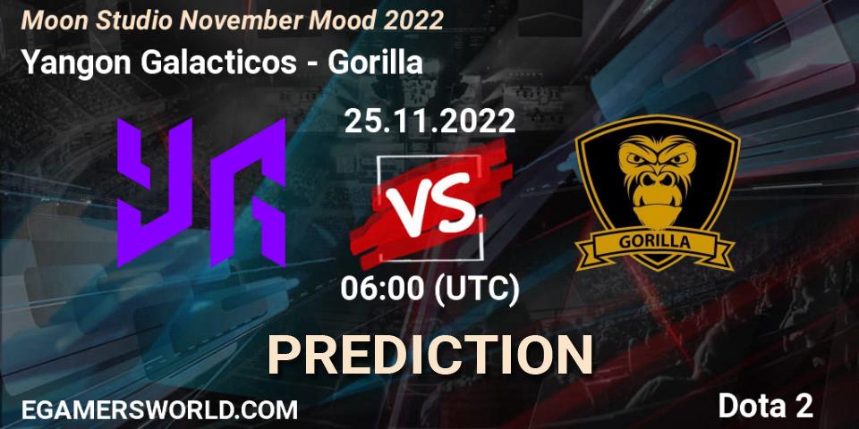 Yangon Galacticos - Gorilla: Maç tahminleri. 25.11.2022 at 06:04, Dota 2, Moon Studio November Mood 2022