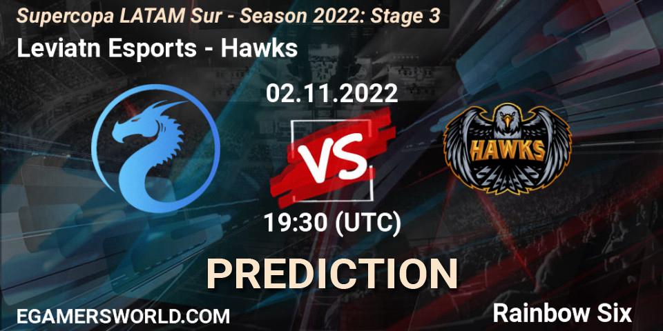 Leviatán Esports - Hawks: Maç tahminleri. 02.11.2022 at 19:30, Rainbow Six, Supercopa LATAM Sur - Season 2022: Stage 3