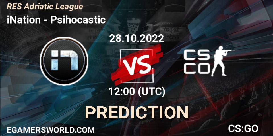 iNation - Psihocastic: Maç tahminleri. 15.11.2022 at 13:00, Counter-Strike (CS2), RES Adriatic League