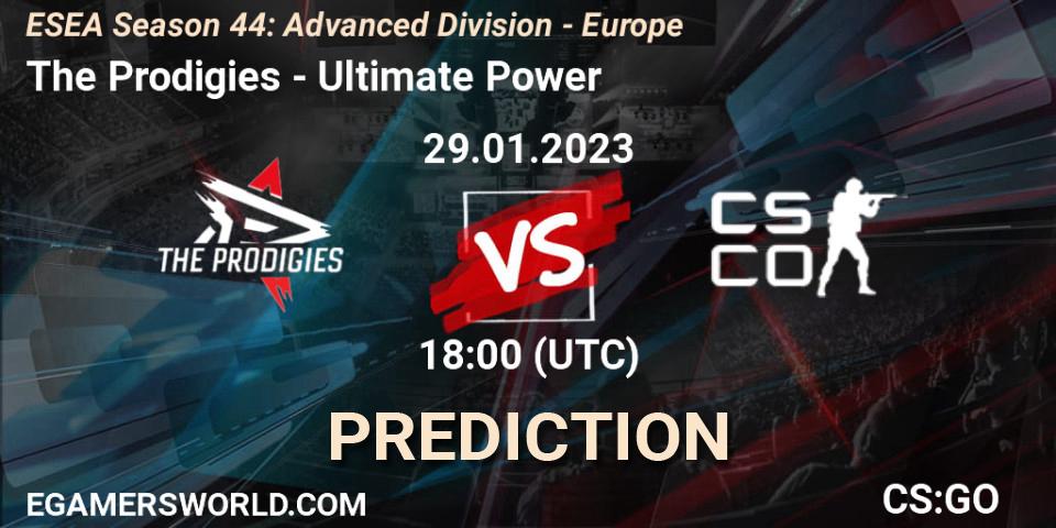 The Prodigies - Ultimate Power: Maç tahminleri. 03.02.23, CS2 (CS:GO), ESEA Season 44: Advanced Division - Europe