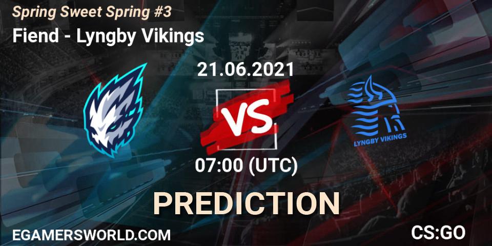 Fiend - Lyngby Vikings: Maç tahminleri. 21.06.2021 at 07:00, Counter-Strike (CS2), Spring Sweet Spring #3