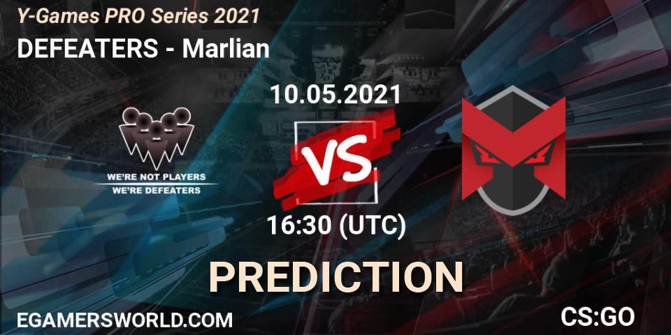 DEFEATERS - Marlian: Maç tahminleri. 10.05.2021 at 16:30, Counter-Strike (CS2), Y-Games PRO Series 2021