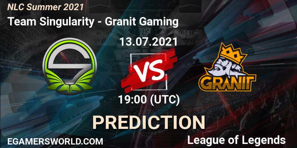 Team Singularity - Granit Gaming: Maç tahminleri. 13.07.2021 at 19:00, LoL, NLC Summer 2021