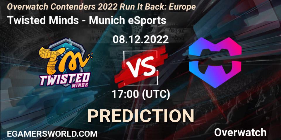Twisted Minds - Munich eSports: Maç tahminleri. 08.12.2022 at 17:00, Overwatch, Overwatch Contenders 2022 Run It Back: Europe