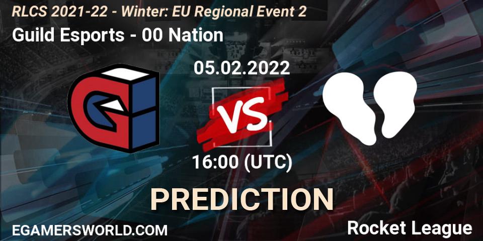 Guild Esports - 00 Nation: Maç tahminleri. 05.02.2022 at 16:00, Rocket League, RLCS 2021-22 - Winter: EU Regional Event 2