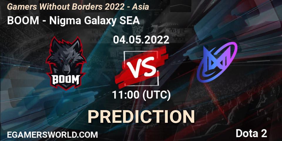 BOOM - Nigma Galaxy SEA: Maç tahminleri. 04.05.2022 at 11:01, Dota 2, Gamers Without Borders 2022 - Asia
