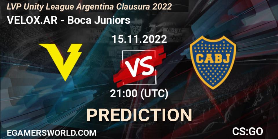 VELOX.AR - Boca Juniors: Maç tahminleri. 15.11.2022 at 21:00, Counter-Strike (CS2), LVP Unity League Argentina Clausura 2022