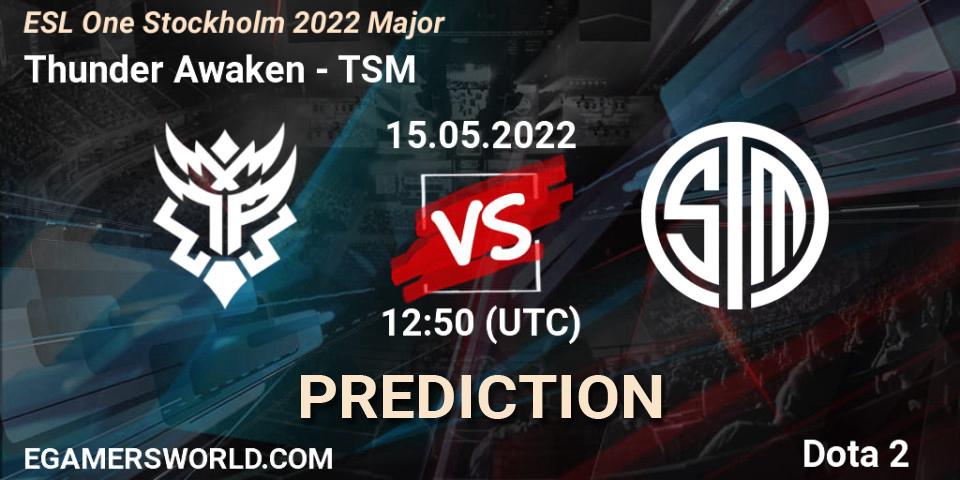 Thunder Awaken - TSM: Maç tahminleri. 15.05.22, Dota 2, ESL One Stockholm 2022 Major