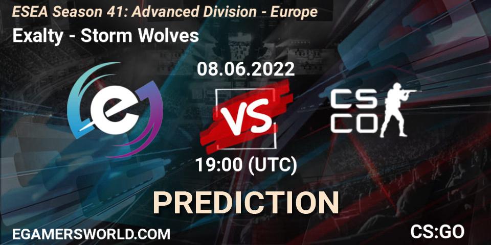 Exalty - Storm Wolves: Maç tahminleri. 08.06.2022 at 19:00, Counter-Strike (CS2), ESEA Season 41: Advanced Division - Europe
