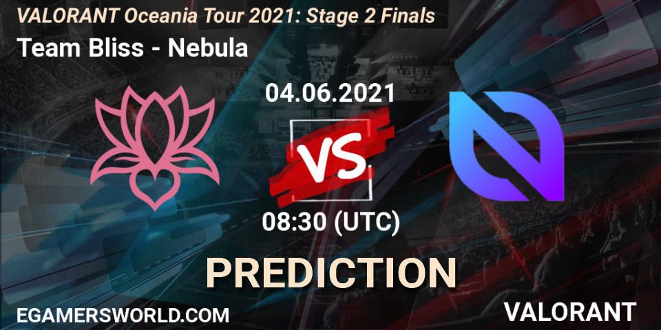 Team Bliss - Nebula: Maç tahminleri. 04.06.2021 at 08:30, VALORANT, VALORANT Oceania Tour 2021: Stage 2 Finals