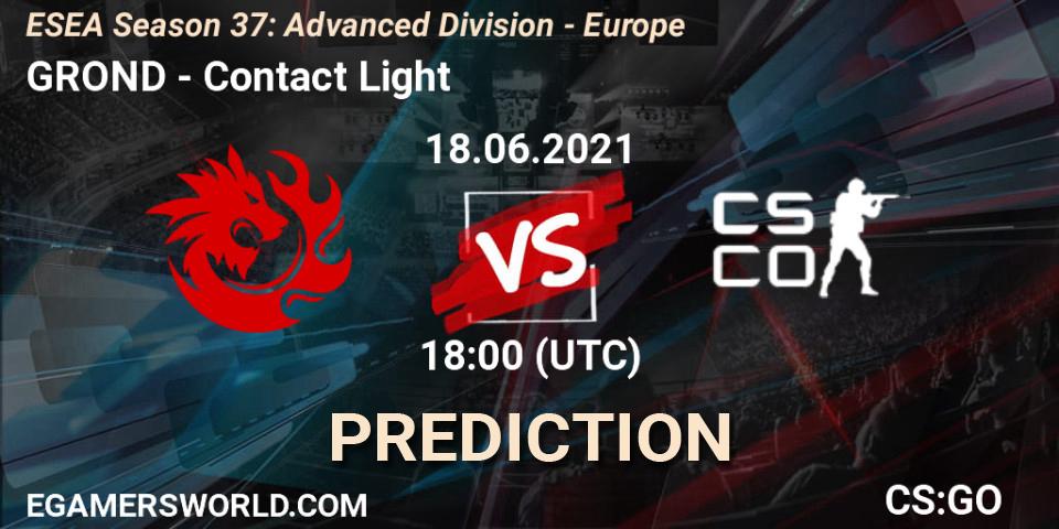 GROND - Contact Light: Maç tahminleri. 18.06.2021 at 18:00, Counter-Strike (CS2), ESEA Season 37: Advanced Division - Europe
