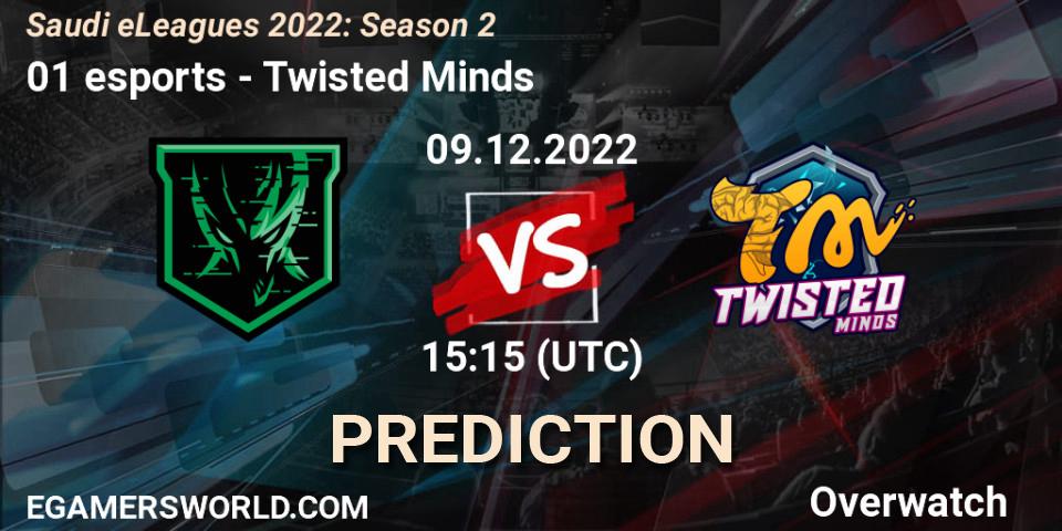 01 esports - Twisted Minds: Maç tahminleri. 09.12.22, Overwatch, Saudi eLeagues 2022: Season 2