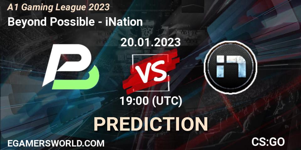 Beyond Possible - iNation: Maç tahminleri. 20.01.2023 at 19:00, Counter-Strike (CS2), A1 Gaming League 2023
