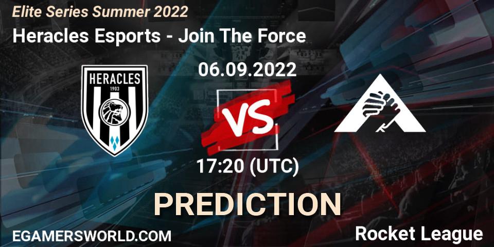 Heracles Esports - Join The Force: Maç tahminleri. 06.09.2022 at 17:20, Rocket League, Elite Series Summer 2022