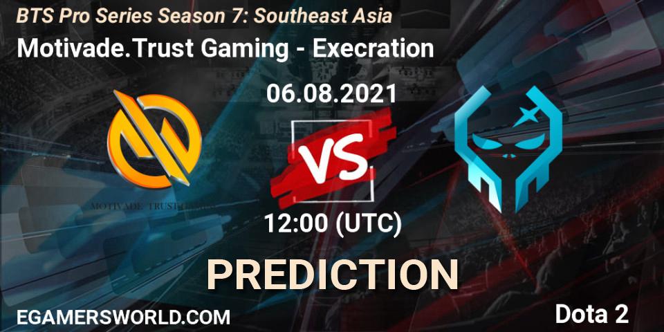 Motivade.Trust Gaming - Execration: Maç tahminleri. 06.08.2021 at 12:30, Dota 2, BTS Pro Series Season 7: Southeast Asia
