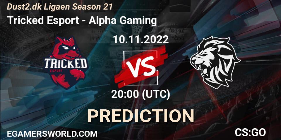 Tricked Esport - Alpha Gaming: Maç tahminleri. 10.11.2022 at 20:00, Counter-Strike (CS2), Dust2.dk Ligaen Season 21