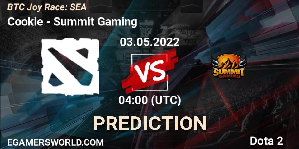 Cookie - Summit Gaming: Maç tahminleri. 28.04.2022 at 04:10, Dota 2, BTC Joy Race: SEA