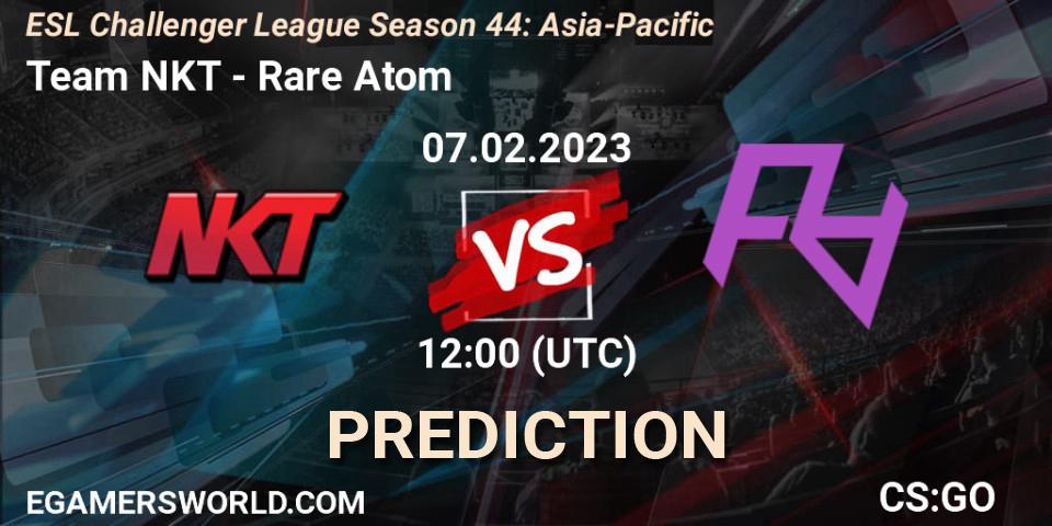 Team NKT - Rare Atom: Maç tahminleri. 07.02.23, CS2 (CS:GO), ESL Challenger League Season 44: Asia-Pacific
