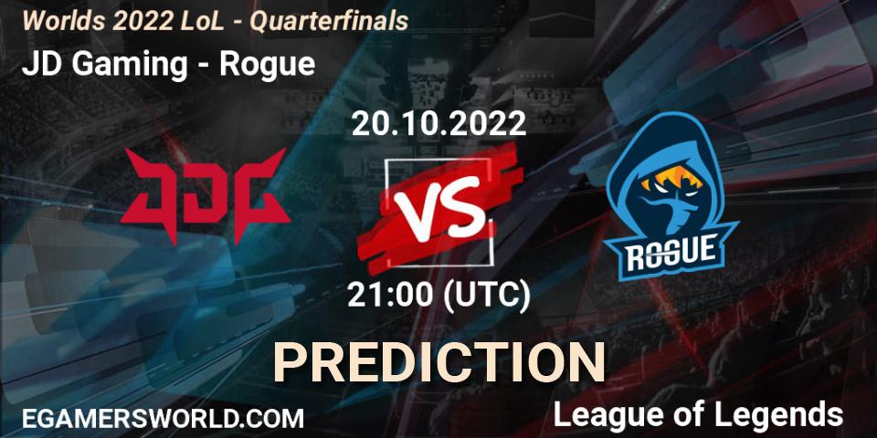 JD Gaming - Rogue: Maç tahminleri. 20.10.22, LoL, Worlds 2022 LoL - Quarterfinals